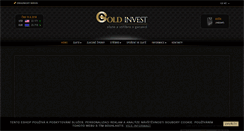 Desktop Screenshot of gold-invest.cz
