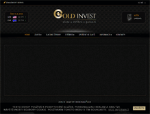 Tablet Screenshot of gold-invest.cz